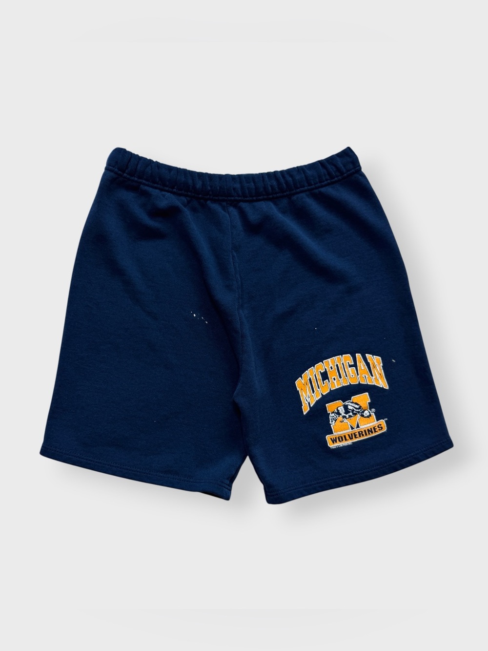 Vintage 90s Michigan Wolverines Sweat Shorts, College NCAA University Elastic